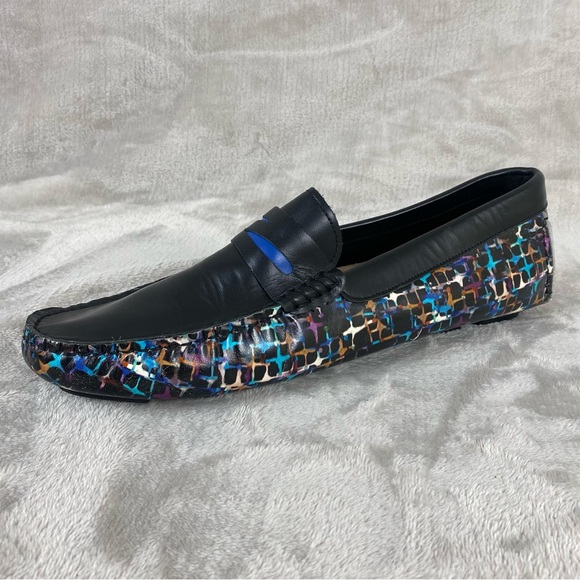 Robert Graham Sunbury Mens Driving Loafer Size 12 Black Leather Slip On Shoe NEW - Picture 4 of 12